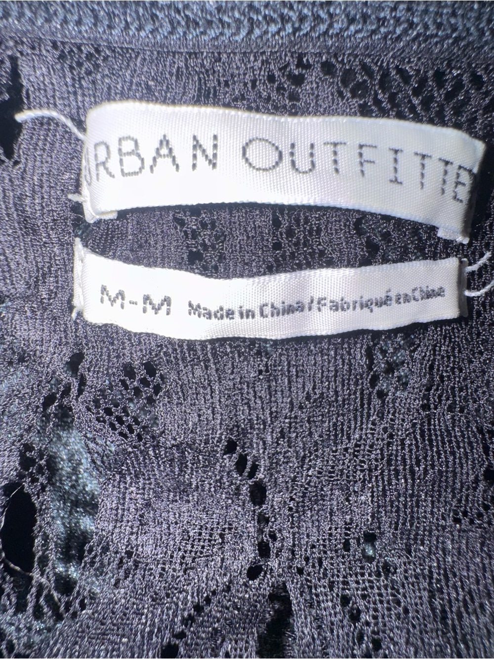 Urban Outfitters Black Velvet Lace Cami Dress Slip Mini Spaghetti Strap softfoth - Picture 4 of 5